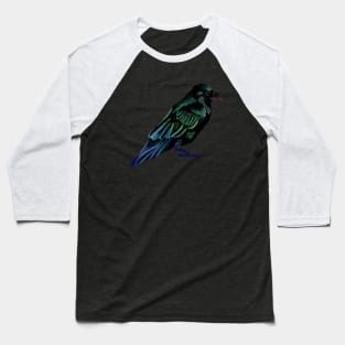 Rainbow Raven Baseball T-Shirt